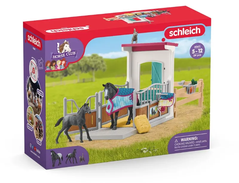 Schleich Horse Box with Mare and Foal